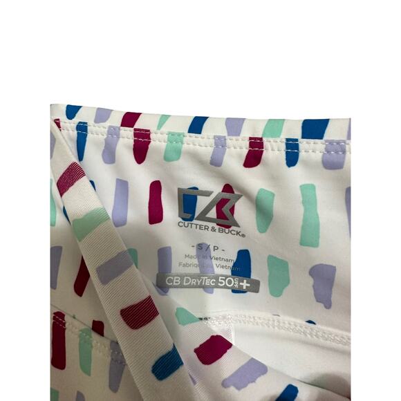Cutter & Buck CB drytec 50 UPF Anna printed knit size Small NEW - Picture 3 of 6
